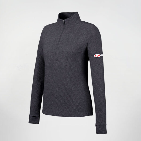 Ketek-NORTH-END-Ladies’-Spirit-Textured-Quarter-Zip